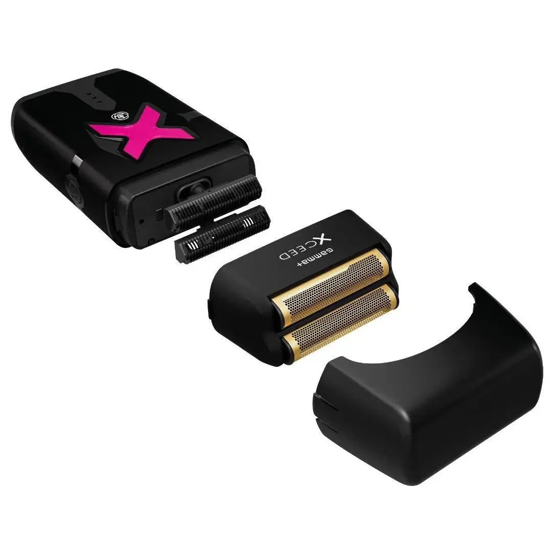 GAMMA+ XCeed Professional Foil Shaver with IN2 Vector Motor & Ultra-Thin Double Gold Titanium Foils USB-C Rechargeable for Closer Faster Smoother Shave