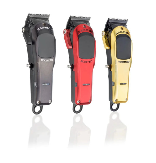 Gamma+ Boosted Super-Torque Modular Cordless Clipper (Red, Gold, and Black) 7200 RPM
