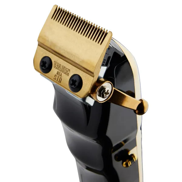 Wahl Professional MAGIC CLIP 5-Star Gold Cordless Hair Clipper with Stagger-Tooth Blade & Smart LED Display for Long Battery Life & Premium Accessories