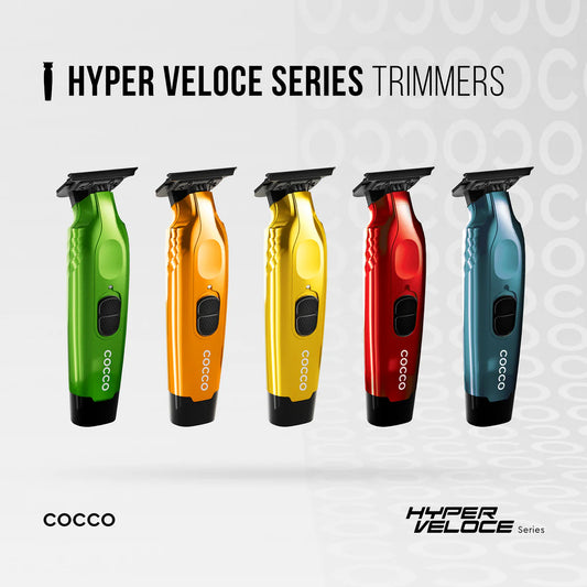 Cocco Hyper Veloce Pro Trimmer with Digital Gap Graphene Blade Edger High-Torque Brushless BLDC Motor Cordless All-Metal Design Lithium-Ion Battery Charging Base Included