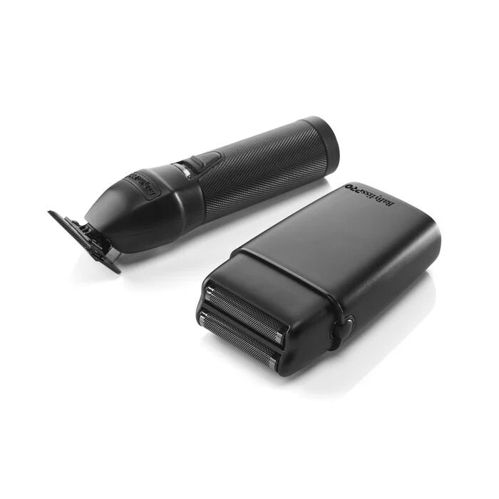 BaBylissPRO LimitedFX Matte Black Trimmer and Double-Foil Shaver SET (2 In 1) Combo