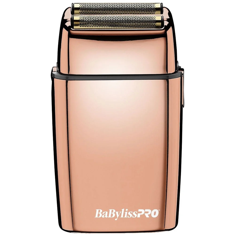 BaBylissPRO FOILFX02 Rose Gold Cordless Metal Double-Foil Shaver