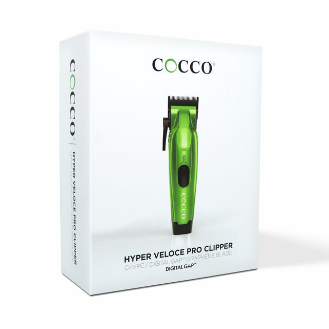 COCCO Hyper Veloce Pro Clipper with Digital Gap Graphene Blade Edger High-Torque Brushless BLDC Motor Cordless All-Metal Design Lithium-Ion Battery Charging Base Included