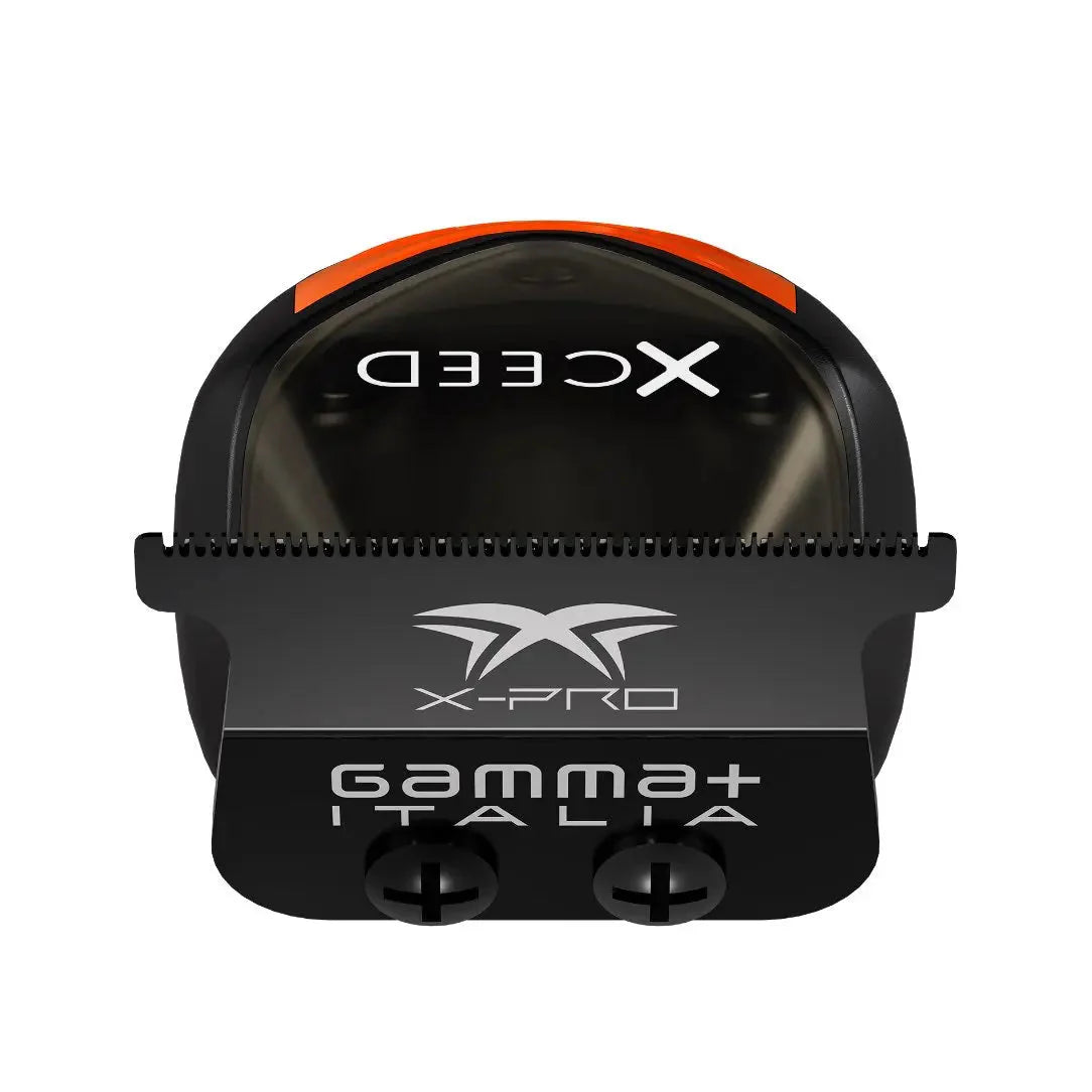 Gamma+ XCeed Professional Hair Trimmer with IN2 Vector Motor, X-Pro Black Diamond Blade, USB-C Rechargeable, 180 Min Runtime, Interchangeable Covers & Magnetic Drop-Top