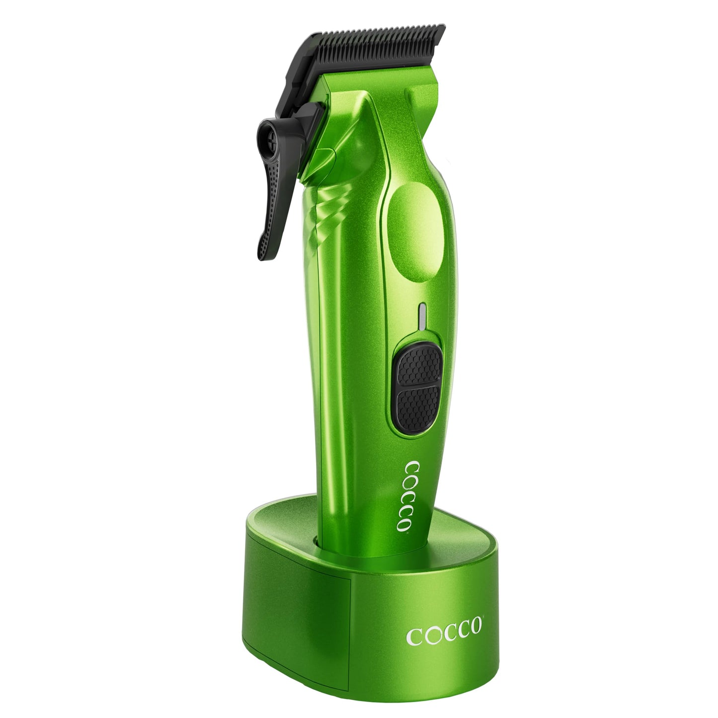 COCCO Hyper Veloce Pro Clipper with Digital Gap Graphene Blade Edger High-Torque Brushless BLDC Motor Cordless All-Metal Design Lithium-Ion Battery Charging Base Included