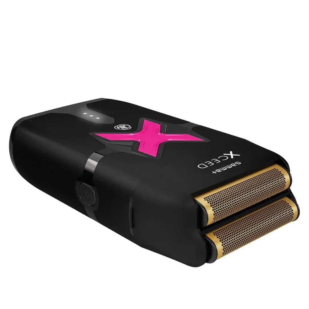 GAMMA+ XCeed Professional Foil Shaver with IN2 Vector Motor & Ultra-Thin Double Gold Titanium Foils USB-C Rechargeable for Closer Faster Smoother Shave