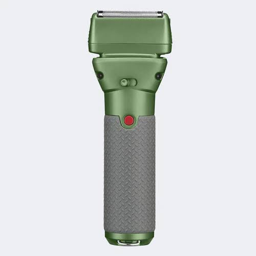 BabylissPRO FXONE Limited Edition Matte Green All-Metal Foil Shaver with FXBB24 (BATTERY INCLUDED) Hypoallergenic Black Titanium Foils & and Black Dual Counter-Cutting Blades