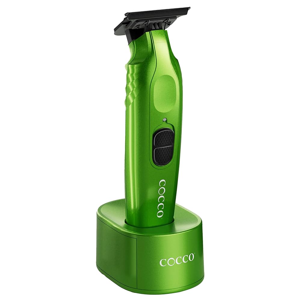 Cocco Hyper Veloce Pro Trimmer with Digital Gap Graphene Blade Edger High-Torque Brushless BLDC Motor Cordless All-Metal Design Lithium-Ion Battery Charging Base Included
