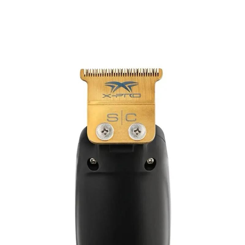 StyleCraft Precision Saber Digital Brushless Motor Hair Trimmer with 7500 RPMs, Gold Titanium & DLC Blades, 4 Hours Cordless Runtime, Adjustable Zero-Gap, Full Metal Body