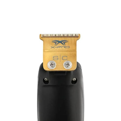 StyleCraft Precision Saber Digital Brushless Motor Hair Trimmer with 7500 RPMs, Gold Titanium & DLC Blades, 4 Hours Cordless Runtime, Adjustable Zero-Gap, Full Metal Body