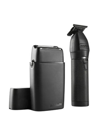 BaBylissPRO LimitedFX Matte Black Trimmer and Double-Foil Shaver SET (2 In 1) Combo