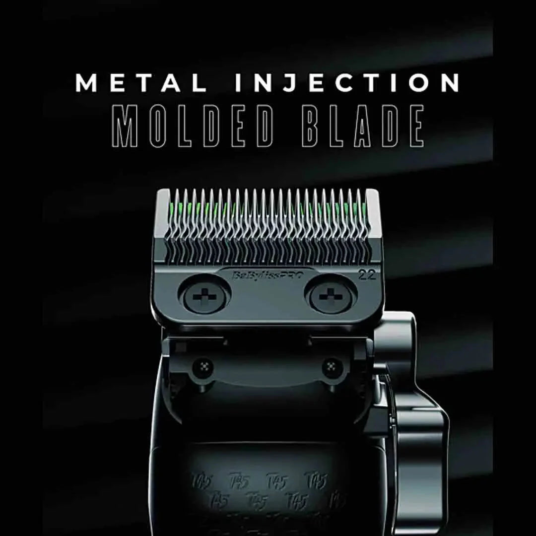 BabylissPRO x Tomb45 Wireless-Charging Clipper with Black Titanium MIM Fade Blade, 5-Position Taper Lever, Dual Batteries, Dual-Speed Motor, Ergonomic Grip, 6 Precision Combs, 2-Year Warranty