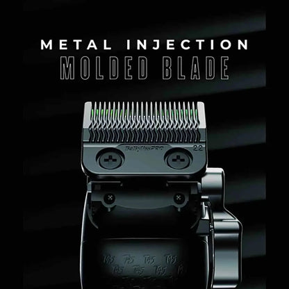 BabylissPRO x Tomb45 Wireless-Charging Clipper with Black Titanium MIM Fade Blade, 5-Position Taper Lever, Dual Batteries, Dual-Speed Motor, Ergonomic Grip, 6 Precision Combs, 2-Year Warranty