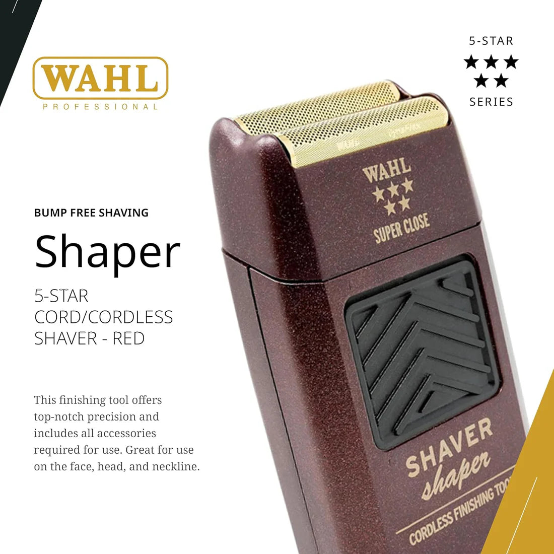 Wahl Professional - 5 Star Super Close Cordless Double Foil Shaver