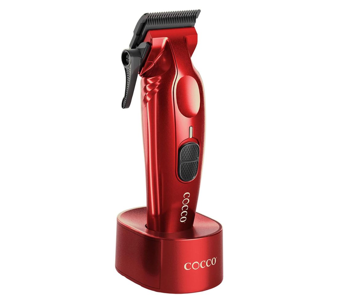 COCCO Hyper Veloce Pro Clipper with Digital Gap Graphene Blade Edger High-Torque Brushless BLDC Motor Cordless All-Metal Design Lithium-Ion Battery Charging Base Included