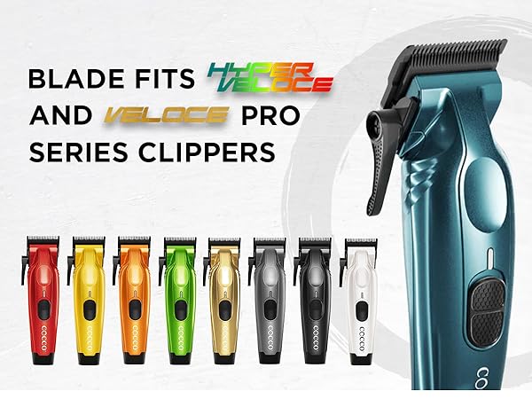 COCCO F1 Digital Gap Graphene Taper Fade Clipper Blade ADGF1-G Replacement for Hyper Veloce Pro Veloce Pro & Pro BLDC Clippers