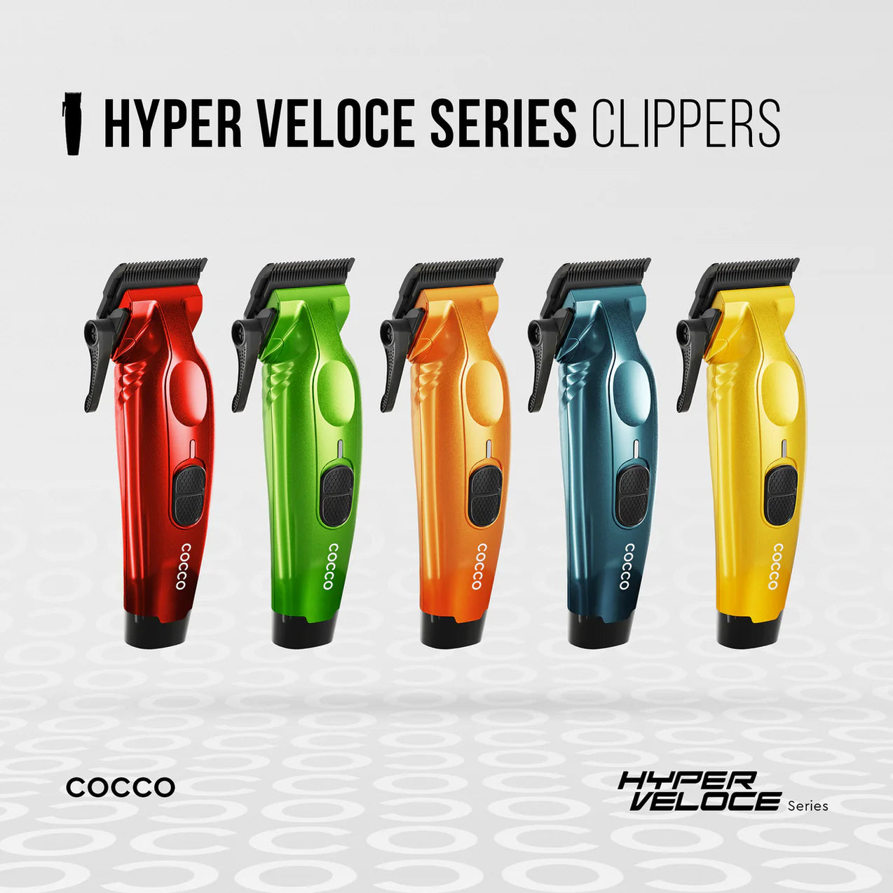COCCO Hyper Veloce Pro Clipper with Digital Gap Graphene Blade Edger High-Torque Brushless BLDC Motor Cordless All-Metal Design Lithium-Ion Battery Charging Base Included