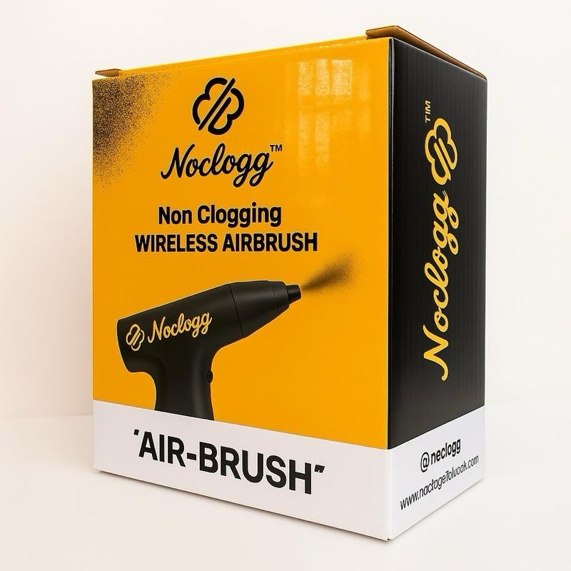 NoClogg Wireless Airbrush | World’s First Non-Clogging Airbrush | 3-Speed Adjustable | .5MM Spray Width + Built In Filter
