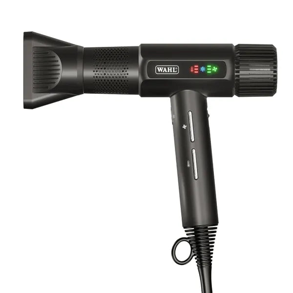 Wahl Professional Vanquish Hair Dryer with LED Screen, 4 Heat & 3 Speed Settings, Auto-Clean Function, Lightweight Design, 1600W