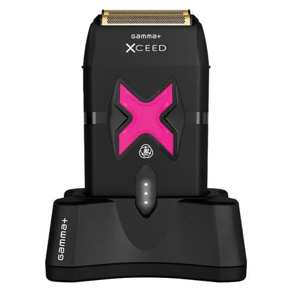 GAMMA+ XCeed Professional Foil Shaver with IN2 Vector Motor & Ultra-Thin Double Gold Titanium Foils USB-C Rechargeable for Closer Faster Smoother Shave