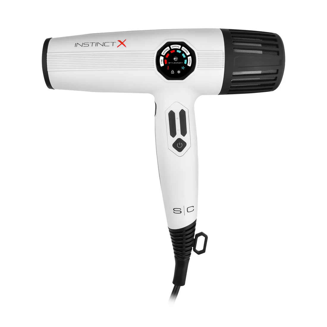 StyleCraft Instinct-X Professional Hair Dryer – Brushless Motor + Rapid Turbo Airflow (Model: SCXDRY01)