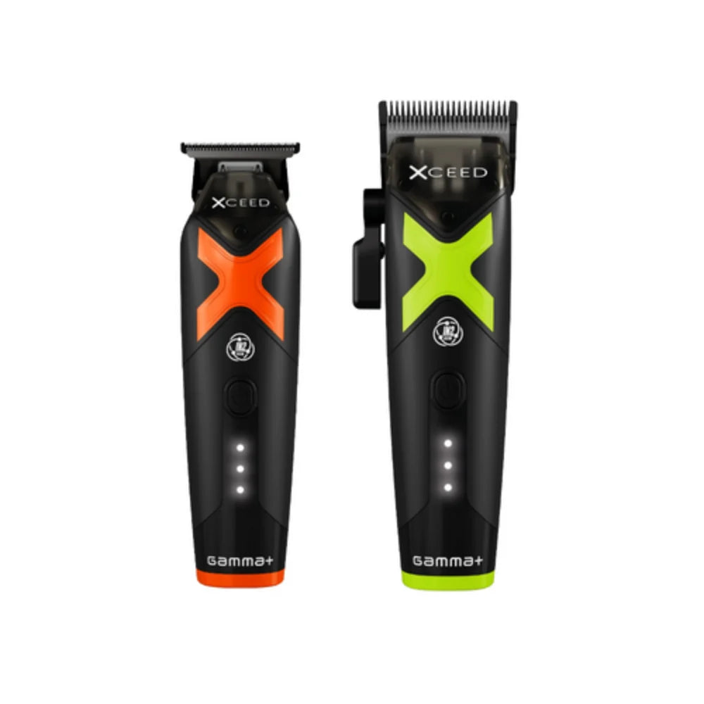 Gamma+ XCEED IN2 Vector Motor Cordless Clipper + Trimmer Set (Combo) (GP418B/GP609B)