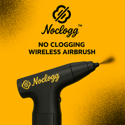 NoClogg™ Wireless Airbrush — The World’s First Non-Clogging Spray System (1500mAh, 6 Nozzles)