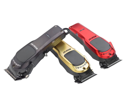 Gamma+ Boosted Super-Torque Modular Cordless Clipper (Red, Gold, and Black) 7200 RPM