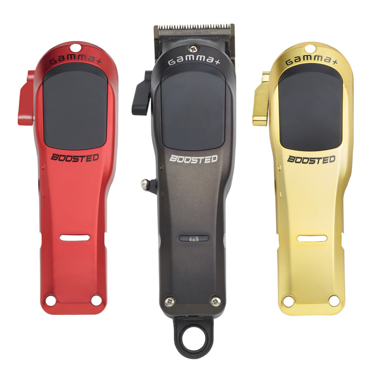 Gamma+ Boosted Super-Torque Modular Cordless Clipper (Red, Gold, and Black) 7200 RPM