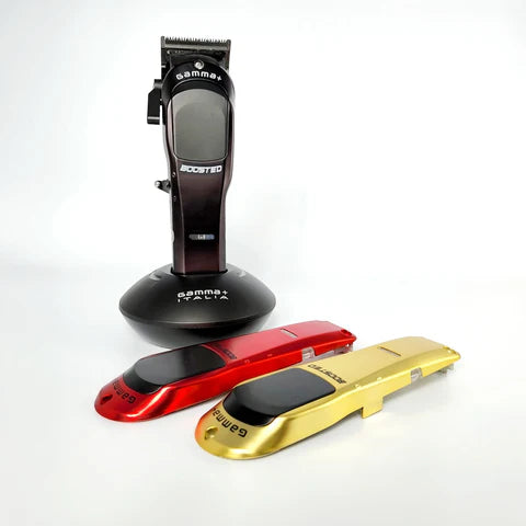 Gamma+ Boosted Super-Torque Modular Cordless Clipper (Red, Gold, and Black) 7200 RPM