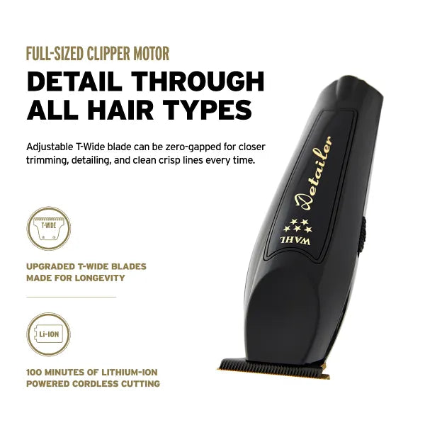 Wahl Professional Cordless Barber Combo - 5 Star Series - Magic Clip + Detailer Li (2 In 1) Prepack