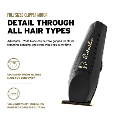 Wahl Professional Cordless Barber Combo - 5 Star Series - Magic Clip + Detailer Li (2 In 1) Prepack