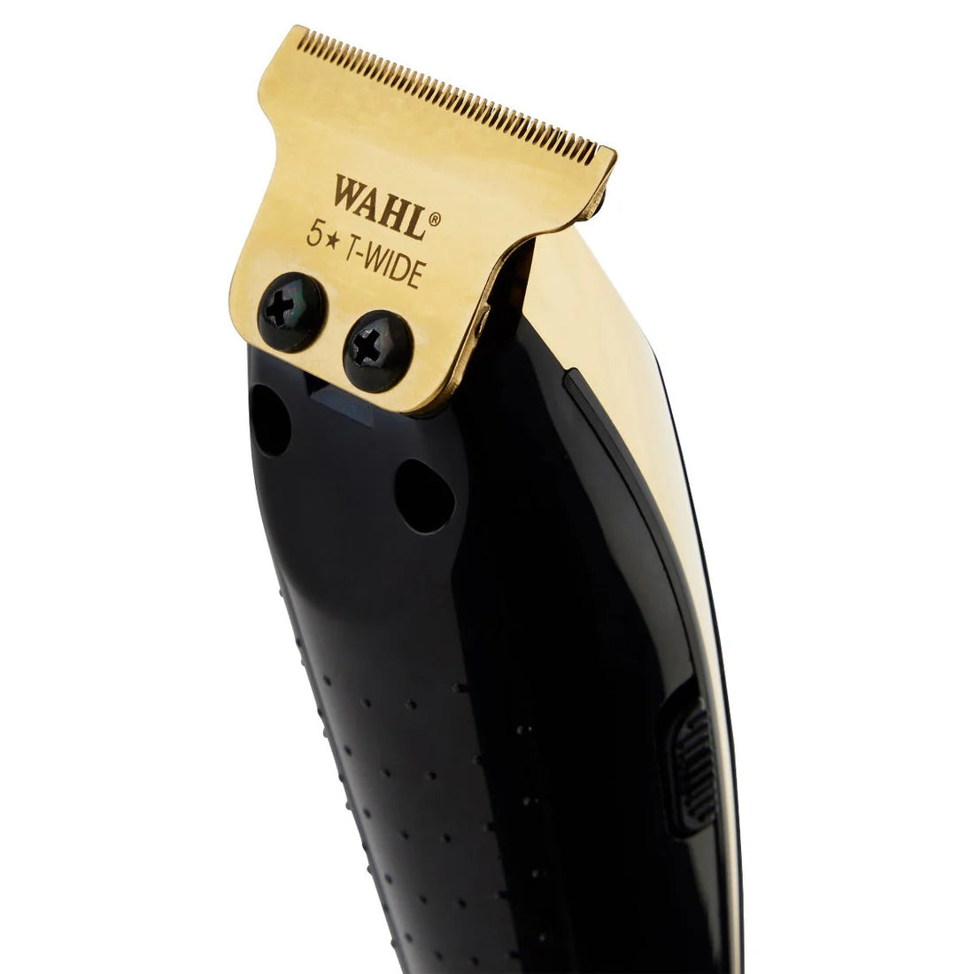 Wahl Professional Cordless Detailer Li Trimmer T Wide Blade Lithium-Ion Battery 100 Min Runtime for Hair & Beard with Charging Stand Gold Finish