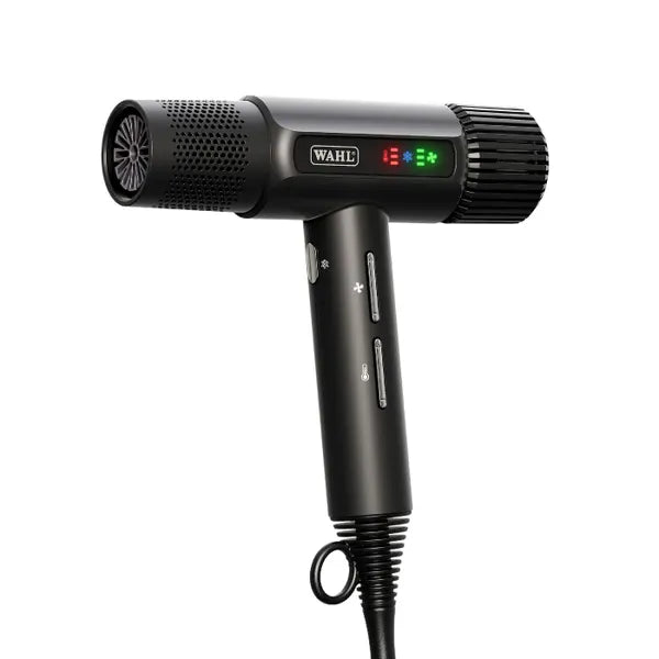 Wahl Professional Vanquish Hair Dryer with LED Screen, 4 Heat & 3 Speed Settings, Auto-Clean Function, Lightweight Design, 1600W