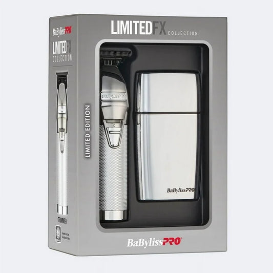 BaBylissPRO LimitedFX Silver Trimmer And Double-Foil Shaver