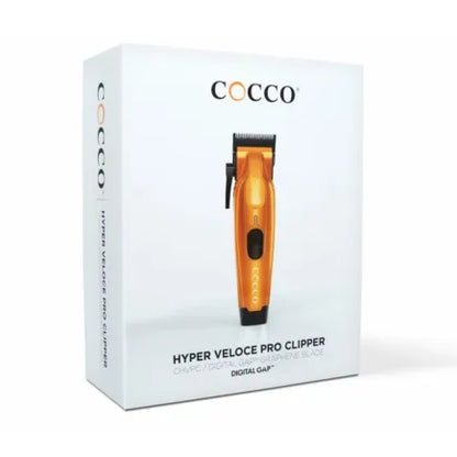 COCCO Hyper Veloce Pro Clipper with Digital Gap Graphene Blade Edger High-Torque Brushless BLDC Motor Cordless All-Metal Design Lithium-Ion Battery Charging Base Included