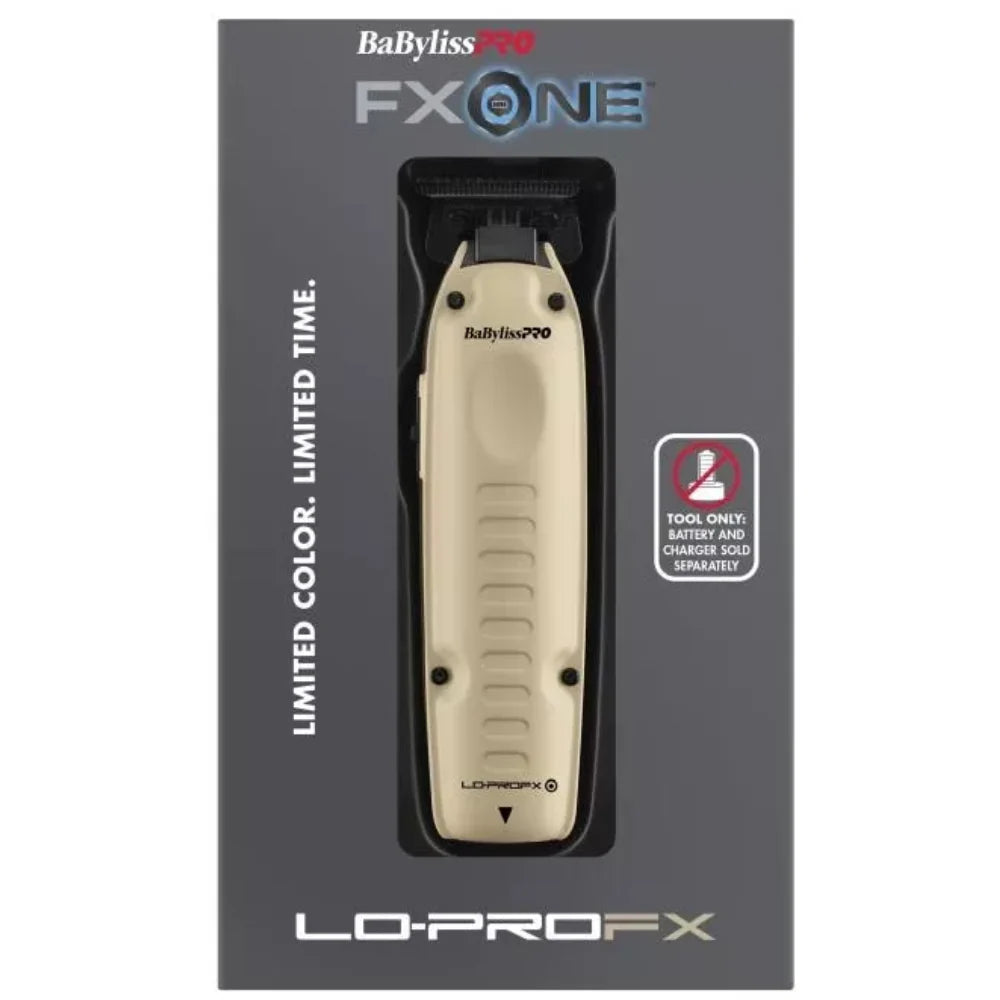 Packaging box for BaBylissPRO FXONE Lo-ProFX Limited Edition Sand Interchangeable Battery Trimmer (FX729SDLT), tool only