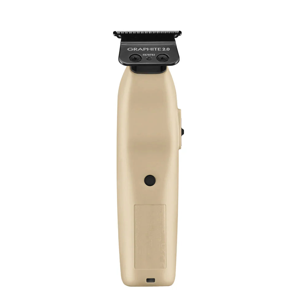 Side profile showing ultra-low-profile design of BaBylissPRO FXONE Sand Interchangeable Battery Trimmer (FX729SDLT)