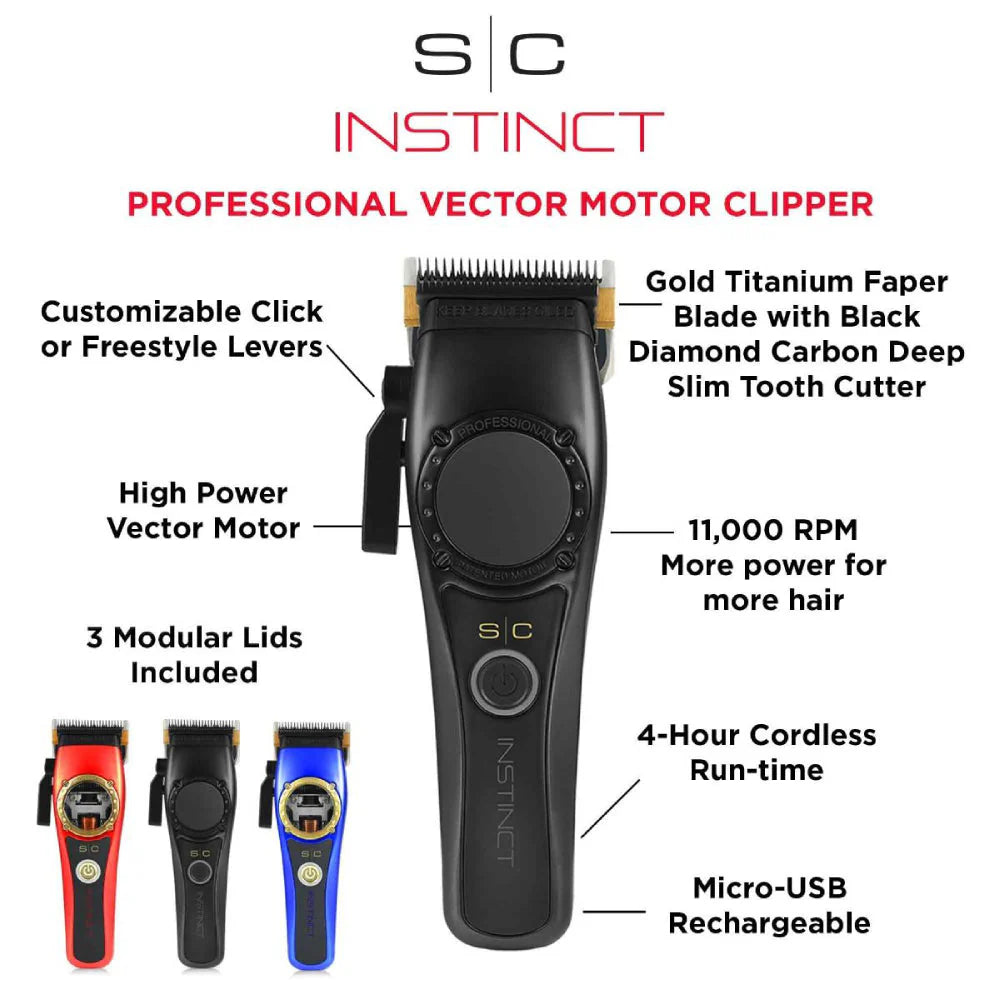 StyleCraft Instinct Professional Vector Motor Cordless Clipper