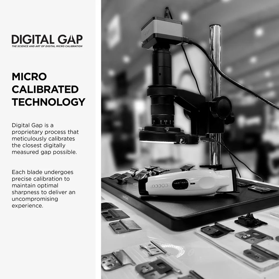 COCCO F1 Digital Gap Graphene Taper Fade Clipper Blade ADGF1-G Replacement for Hyper Veloce Pro Veloce Pro & Pro BLDC Clippers