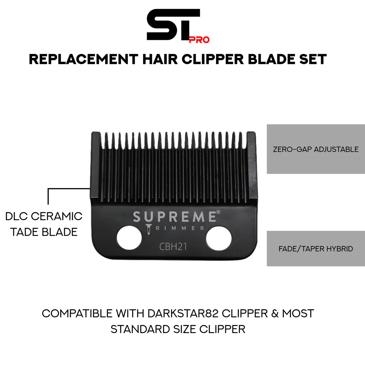 Supreme Trimmer DARKSTAR 82 Metal Clipper (STC82)