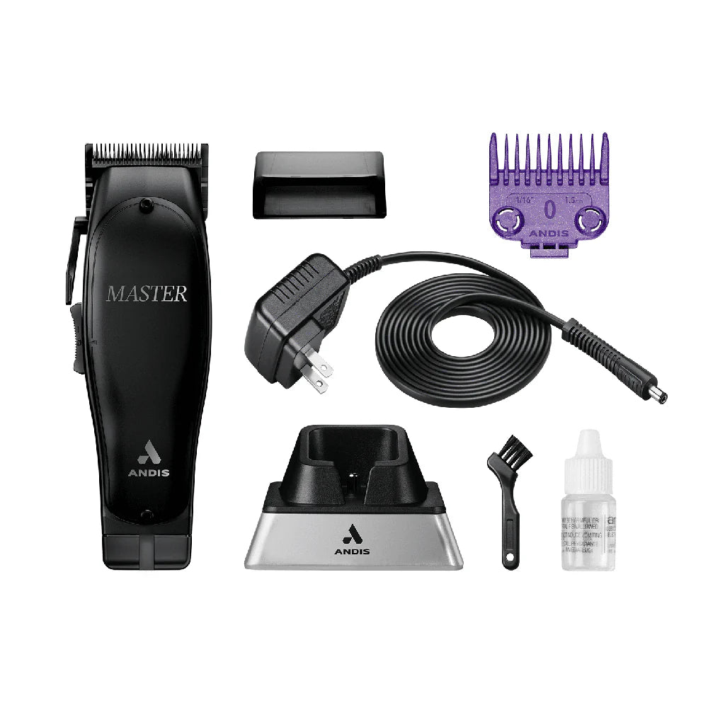 Andis Master Cordless Clipper Black Label Edition + GTX-EXO M-Force Cordless Trimmer (Combo)