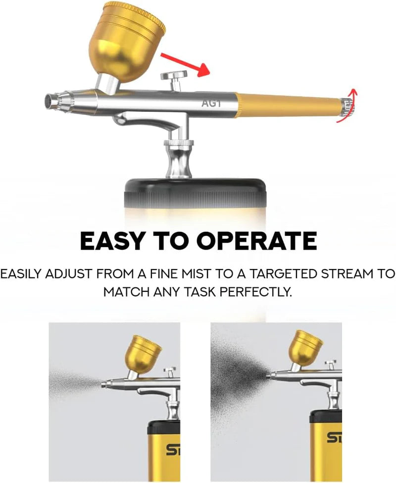 Supreme Trimmer Color Enhancement Airbrush Compressor Kit (AG1)