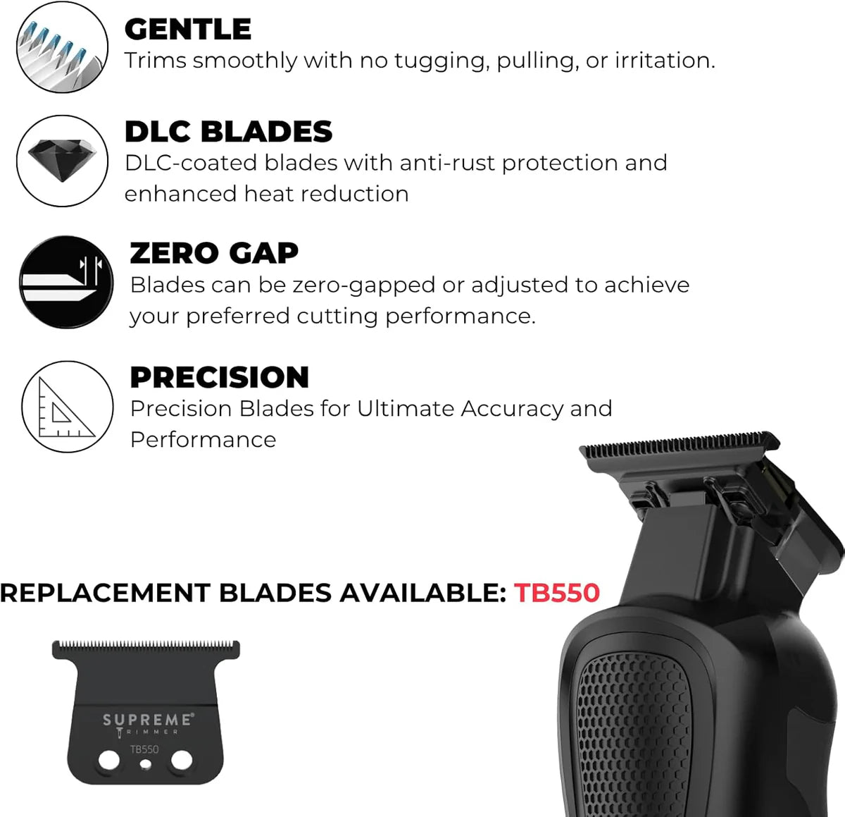 Supreme Trimmer DarkStar 82 Metal Trimmer (ST800/BLK)