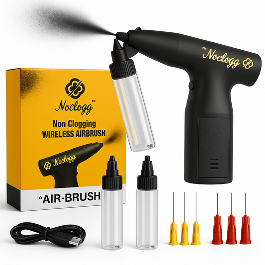 NoClogg™ Wireless Airbrush — The World’s First Non-Clogging Spray System (1500mAh, 6 Nozzles)