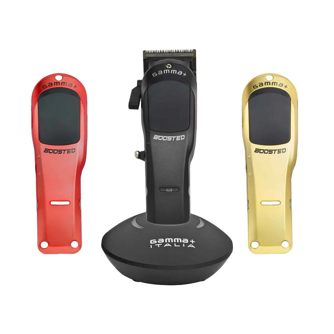 Gamma+ Boosted Super-Torque Modular Cordless Clipper (Red, Gold, and Black) 7200 RPM
