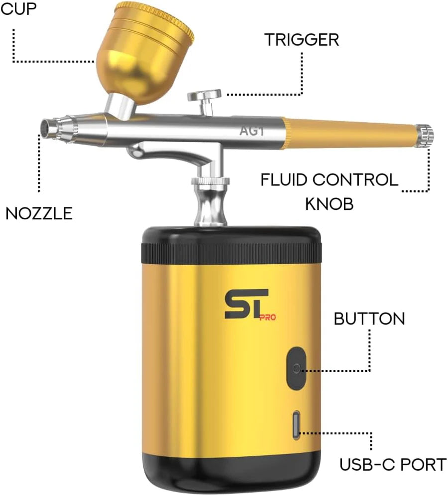 Supreme Trimmer Color Enhancement Airbrush Compressor Kit (AG1)