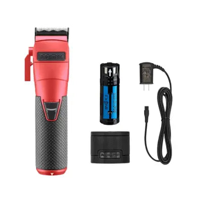 BabylissPRO - FXONE LimitedFX Matte Deep Orange All-Metal Clipper (Battery Included) Limited Edition + FXONE Battery, Charging Base & Cord