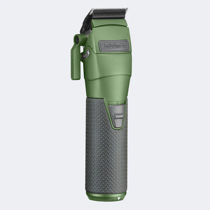 BaBylissPRO FXONE Limited Edition Matte Green All‑Metal Clipper + FXONE Battery, Charging Base & Cord