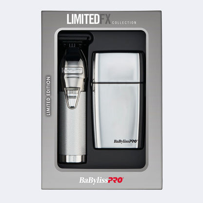 BaBylissPRO LimitedFX Silver Trimmer And Double-Foil Shaver